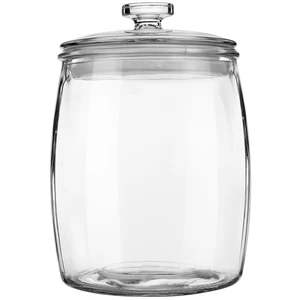 Folinstall Wide Mouth Glass Jar with Airtight Lid, 1/2 Gal Clear Container Folinstall Wide Mouth Glass Jar with Airtight Lid, 1/2 Gal Clear Container