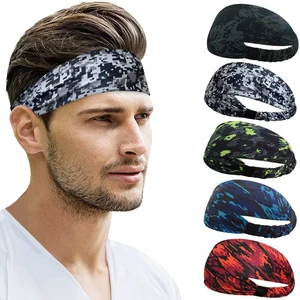 Sweat Headbands for Women & Men, 5 Pack Sports Hair Bands Sweat Headbands for Women & Men, 5 Pack Sports Hair Bands