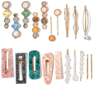 20 PCS Pearls and Acrylic Resin Hair Clips, Handmade Hair Barrettes, Marble Alligator bobby pins, Glitter Crystal Geometric Hairpin, Elegant Gold Hair Accessories, Gifts for Women Girls 20 PCS Pearls and Acrylic Resin Hair Clips, Handmade Hair Barrettes, Marble Alligator bobby pins, Glitter Crystal Geometric Hairpin, Elegant Gold Hair Accessories, Gifts for Women Girls