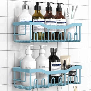 Shower Caddy 2 Pack, Adhesive Shower Organizer for Home Decor & Kitchen Organizers, No Drilling, Rustproof Stainless Steel Bathroom Shelves Shower Caddy 2 Pack, Adhesive Shower Organizer for Home Decor & Kitchen Organizers, No Drilling, Rustproof Stainless Steel Bathroom Shelves