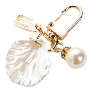 Pearl Shell Bag Charms for Handbags, Cute Ocean Beach Keychain Purse Charms for Women Girls Beach Lovers Gift Pearl Shell Bag Charms for Handbags, Cute Ocean Beach Keychain Purse Charms for Women Girls Beach Lovers Gift