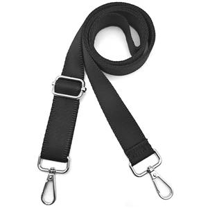 1" Wide Purse Straps Replacement Crossbody Bags Shoulder Guitar Strap for Handbags Sports Laptop Duffel Canvas Camera Bag - Black Belt,Silver Clips 1" Wide Purse Straps Replacement Crossbody Bags Shoulder Guitar Strap for Handbags Sports Laptop Duffel Canvas Camera Bag - Black Belt,Silver Clips