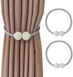 2 Curtain Tiebacks Holdbacks Magnetic Buckle Woven Tie Hold Back Clips Rope Holder Tieback Holdback Curtains Decoration Pearl Grey 2 Curtain Tiebacks Holdbacks Magnetic Buckle Woven Tie Hold Back Clips Rope Holder Tieback Holdback Curtains Decoration Pearl Grey