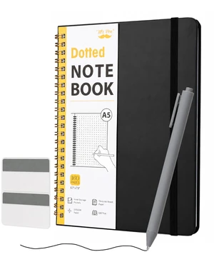 Dotted Spiral Journal Notebook Set, A5 (5.7"x7.9"), 160 Pages Dotted Spiral Journal Notebook Set, A5 (5.7"x7.9"), 160 Pages