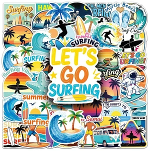 Go Surfing Stickers |50Pcs Summer Water Sports Waterproof Vinyl Decals Go Surfing Stickers |50Pcs Summer Water Sports Waterproof Vinyl Decals