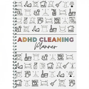 ADHD Cleaning Planner,ADHD Planner, Reusable Adhd Cleaning and Organizing Planners for Adults Women,Notebook for Home Management Routine Tracking & Family Cleaning Tasks (White) ADHD Cleaning Planner,ADHD Planner, Reusable Adhd Cleaning and Organizing Planners for Adults Women,Notebook for Home Management Routine Tracking & Family Cleaning Tasks (White)
