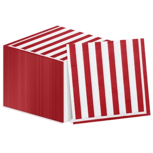 40 Pcs Red and White Striped Napkins, Carnival Circus Party Napkins Carnival Paper Napkin for Carnival Circus Party, Kids Birthday, Baby Shower 40 Pcs Red and White Striped Napkins, Carnival Circus Party Napkins Carnival Paper Napkin for Carnival Circus Party, Kids Birthday, Baby Shower