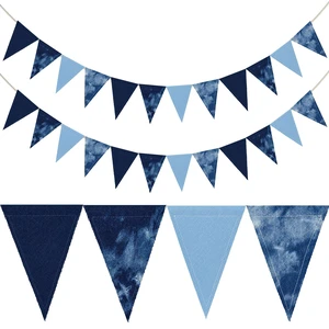 2PCS Denim Banner Blue Jean Baby Shower Decorations Blue Jean Theme Fabric Bunting Garland Streamer Bachelorette Party Decoration for Baby Shower Wedding Festival Cowboy Western Party Decor (Triangle) 2PCS Denim Banner Blue Jean Baby Shower Decorations Blue Jean Theme Fabric Bunting Garland Streamer Bachelorette Party Decoration for Baby Shower Wedding Festival Cowboy Western Party Decor (Triangle)