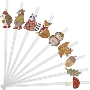 Cheerland Woodland Animal Straws Winter Forest Creatures Woodland Theme Decor Forest Party Disposable Drinking Straw for Kids Birthday Nature Classroom Thanksgiving Picnic Baby Shower Favors 36pcs Cheerland Woodland Animal Straws Winter Forest Creatures Woodland Theme Decor Forest Party Disposable Drinking Straw for Kids Birthday Nature Classroom Thanksgiving Picnic Baby Shower Favors 36pcs