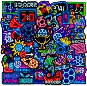 50pcs Neon Sports Theme Sticker,Waterproof Vinyl Stickers - Football SoccerDecor & Party Favors Gifts for Laptop, Water Bottle, Skateboard Guitar (Neon Sticker-2) 50pcs Neon Sports Theme Sticker,Waterproof Vinyl Stickers - Football SoccerDecor & Party Favors Gifts for Laptop, Water Bottle, Skateboard Guitar (Neon Sticker-2)
