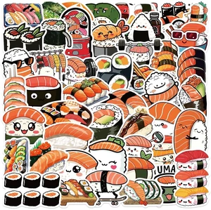 Cute Sushi Stickers for Kids & Adults - Funny Food Stickers for Water Bottles, Laptops & Skateboards Cute Sushi Stickers for Kids & Adults - Funny Food Stickers for Water Bottles, Laptops & Skateboards