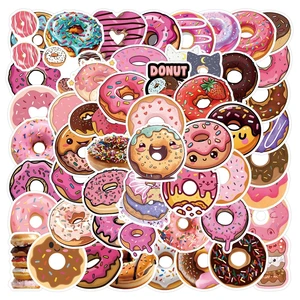 55Pcs Cute Cartoon Donut Stickers, Waterproof Vinyl, Cartoon Style, Decorative Laptop Decals, Indoor Use, Food Theme, Water Cup, ScrapbookSkateboarding (Colourful-Y1) 55Pcs Cute Cartoon Donut Stickers, Waterproof Vinyl, Cartoon Style, Decorative Laptop Decals, Indoor Use, Food Theme, Water Cup, ScrapbookSkateboarding (Colourful-Y1)