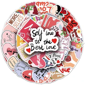 Love Stickers |50Pcs Self Care Waterproof Vinyl Decals Love Stickers |50Pcs Self Care Waterproof Vinyl Decals