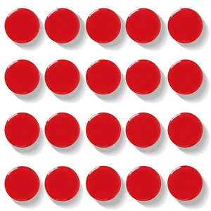 Fridge Magnets - 20Pcs Cute Mini Refrigerator Magnets for Classroom Organization, Kitchen Memo & Office Decor, Round Small Strong Heavy Duty Magnets for Whiteboards Fridge Adults Locker (Red) Fridge Magnets - 20Pcs Cute Mini Refrigerator Magnets for Classroom Organization, Kitchen Memo & Office Decor, Round Small Strong Heavy Duty Magnets for Whiteboards Fridge Adults Locker (Red)