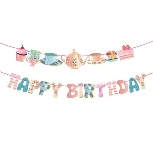 Tea Happy Birthday Banner,Mad Hatter,Tea Party Supplies,Decorations for Girls,Boys,Kids,Home,Classroom,School,Office,Baby Shower,1st Birthday Tea Happy Birthday Banner,Mad Hatter,Tea Party Supplies,Decorations for Girls,Boys,Kids,Home,Classroom,School,Office,Baby Shower,1st Birthday