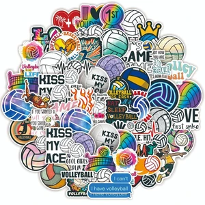 Sports - Volleyball Stickers, 50PCS Waterproof Vinyl Stickers for Laptop, Water Bottle, Phone - Kawaii Durable Cute Aesthetic Decals, DIY Crafts for Scrapbooking, Journaling. Volleyball Sports - Volleyball Stickers, 50PCS Waterproof Vinyl Stickers for Laptop, Water Bottle, Phone - Kawaii Durable Cute Aesthetic Decals, DIY Crafts for Scrapbooking, Journaling. Volleyball