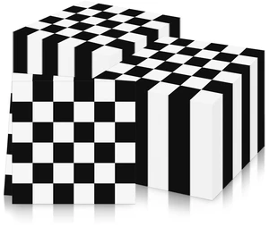 Black White Checkered Napkins 20 Pieces 3-ply Racing Car Party Cocktail Dinner Napkin Set 6.5"X6.5" Racing Party Supplies Black White Checkered Napkins 20 Pieces 3-ply Racing Car Party Cocktail Dinner Napkin Set 6.5"X6.5" Racing Party Supplies
