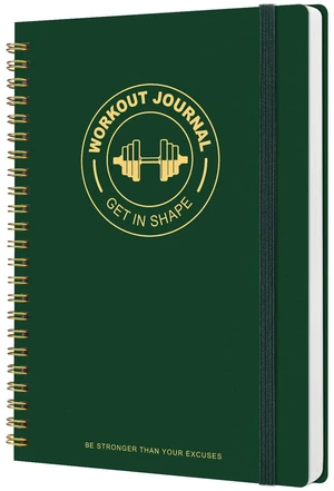 Workout & Fitness Journal for Woman Man8.5" x 6" Daily Exercise Log Notebook Personal Health Meal Planner for Weight Loss Gym Muscle Gain Workout Notepad Essentials Wellness Log, Green Workout & Fitness Journal for Woman Man8.5" x 6" Daily Exercise Log Notebook Personal Health Meal Planner for Weight Loss Gym Muscle Gain Workout Notepad Essentials Wellness Log, Green