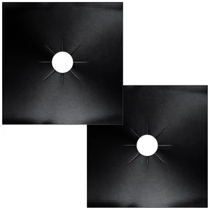 2 Pack Stove Burner Cover, 10.6x10.6 Inch Reusable Gas Burner Liner Protector for Stove Top Cover Accessories (Black, 2 Pack) 2 Pack Stove Burner Cover, 10.6x10.6 Inch Reusable Gas Burner Liner Protector for Stove Top Cover Accessories (Black, 2 Pack)