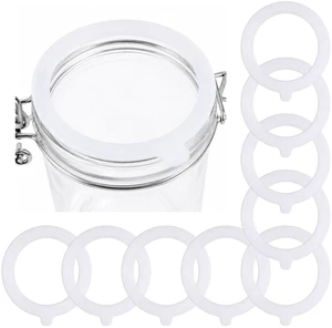 8PCS Rubber Seals for Glass Jars, 3.7" Silicone Gasket Replacemen 8PCS Rubber Seals for Glass Jars, 3.7" Silicone Gasket Replacemen