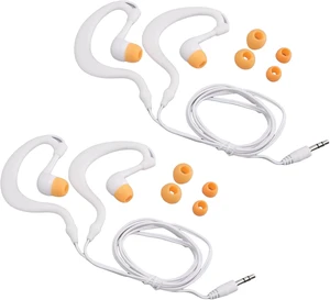 Gugxiom 2 Pack IP68 Swimming Earphones, 3.5mm Short Cord Sport Headphones with Secure Hooks, Wired Buds for Running Surfing, Replacement Tips for MP3 Player Gugxiom 2 Pack IP68 Swimming Earphones, 3.5mm Short Cord Sport Headphones with Secure Hooks, Wired Buds for Running Surfing, Replacement Tips for MP3 Player