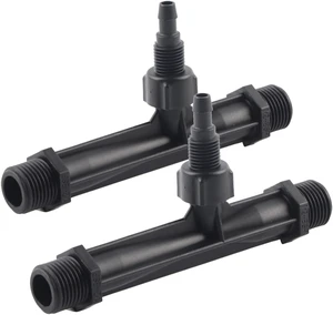 Acogedor 2Pcs G1/2 Inch Irrigation Venturi, Fertilizer Injector, POM Plastic, Black, Irrigation Hardware, 2 Pack Acogedor 2Pcs G1/2 Inch Irrigation Venturi, Fertilizer Injector, POM Plastic, Black, Irrigation Hardware, 2 Pack