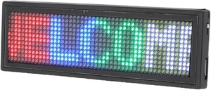 Gugxiom 12x48 LED Name Badge, APP Control Rechargeable Programmable Sign, Color Scrolling Message Price Tag for Restaurant Store Exhibition Hotel Gugxiom 12x48 LED Name Badge, APP Control Rechargeable Programmable Sign, Color Scrolling Message Price Tag for Restaurant Store Exhibition Hotel