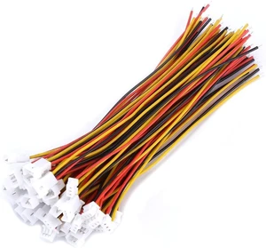 Acogedor 20Pcs JST 1.25mm 3 Pin Connectors Female Male with 100mm Wires Acogedor 20Pcs JST 1.25mm 3 Pin Connectors Female Male with 100mm Wires