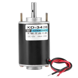 XD-3420 DC 12V Electric Motor, 12V High Permanent Magnet DC Motor, Electric Gear Motor, Low Noise, for Grinding Machine, Medical Equipment, Small Cutting Bench (12V XD-3420 DC 12V Electric Motor, 12V High Permanent Magnet DC Motor, Electric Gear Motor, Low Noise, for Grinding Machine, Medical Equipment, Small Cutting Bench (12V