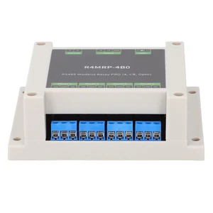 RTU 4 Channel Relay Module with 485 Interface, Industrial Modbus Ethernet Relay Module Built in Optocoupler Isolation, 120R Terminal Resistor DIP Switch RTU 4 Channel Relay Module with 485 Interface, Industrial Modbus Ethernet Relay Module Built in Optocoupler Isolation, 120R Terminal Resistor DIP Switch