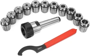 MT3 ER-32 Collet Set, MT3 Milling Cutter Shank Tool + 11Pcs ER32 Collets Chuck + Spanner, for Milling Machines MT3 ER-32 Collet Set, MT3 Milling Cutter Shank Tool + 11Pcs ER32 Collets Chuck + Spanner, for Milling Machines