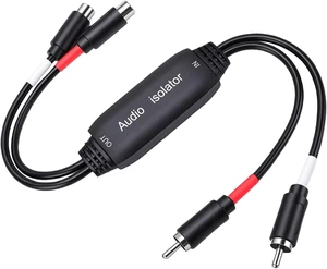 Gugxiom R CA Ground Loop Noise Isolator for Car Audio & Home Stereo Systems, Noise Filter with Ground Isolation, Plug and Play R CA Audio Eliminator, Hum Buzz Gugxiom R CA Ground Loop Noise Isolator for Car Audio & Home Stereo Systems, Noise Filter with Ground Isolation, Plug and Play R CA Audio Eliminator, Hum Buzz