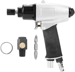 Pneumatic Air Screwdriver Tool, 1/4" Air Screw Driver Gun Impact Screwdriver Tool, 8000rpm Air Screwdriver Reversible Type Industry Professional Screw Driver, for Containers, Electrical Appliances Pneumatic Air Screwdriver Tool, 1/4" Air Screw Driver Gun Impact Screwdriver Tool, 8000rpm Air Screwdriver Reversible Type Industry Professional Screw Driver, for Containers, Electrical Appliances