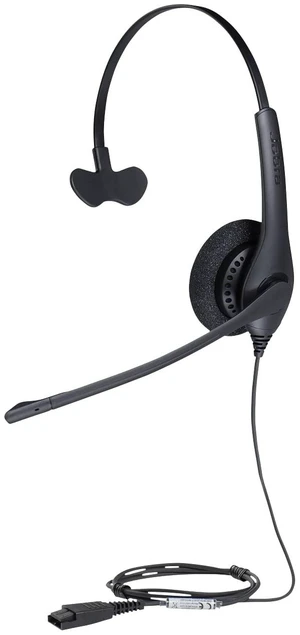 Jabra Biz 1500 Quick Disconnect On-Ear Mono Headset - Corded Headphone with Noise-Cancelling Microphone and Volume Spike Protection for Deskphones, Black Jabra Biz 1500 Quick Disconnect On-Ear Mono Headset - Corded Headphone with Noise-Cancelling Microphone and Volume Spike Protection for Deskphones, Black