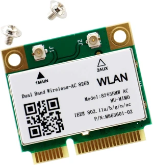 Deal4GO 8265 HMW 8265ac 802.11ac 867Mbps mini PCie WiFi Adapter Wireless-AC WLAN Card w/Bluetooth 4.2 for Intel 8265HMW Deal4GO 8265 HMW 8265ac 802.11ac 867Mbps mini PCie WiFi Adapter Wireless-AC WLAN Card w/Bluetooth 4.2 for Intel 8265HMW