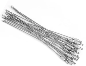 LICAEVEY 20Pcs Bag Stainless Steel Wire Keychains Screw Locking Key Rings, Durable Cable Rope with 20kg Pulling Strength, Elastic & Solid, Easy to Install, Silver LICAEVEY 20Pcs Bag Stainless Steel Wire Keychains Screw Locking Key Rings, Durable Cable Rope with 20kg Pulling Strength, Elastic & Solid, Easy to Install, Silver