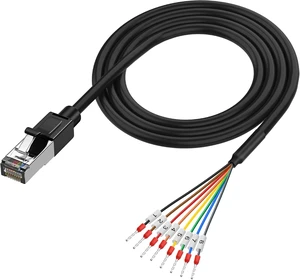 XMSJSIY RJ45 to 8 Pin RJ232/485 Serial Bare Wire -1M/3.2FT XMSJSIY RJ45 to 8 Pin RJ232/485 Serial Bare Wire -1M/3.2FT