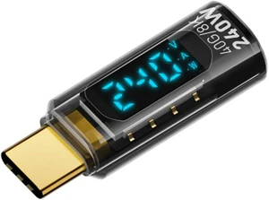 chenyang USB C Digital Display Adapter, USB 4.0 Type C Male to Female 40Gbps 8K@60Hz Data Transfer PD 240W Fast Charging Power Meter Tester Converter Adapter chenyang USB C Digital Display Adapter, USB 4.0 Type C Male to Female 40Gbps 8K@60Hz Data Transfer PD 240W Fast Charging Power Meter Tester Converter Adapter