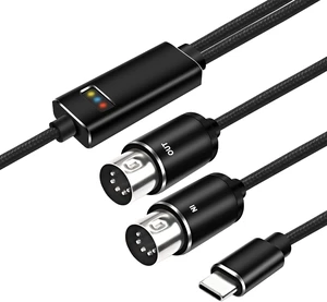 XMSJSIY MIDI to USB C Type-C Interface Cable Adapter 5 Pin MIDI to Type-C XMSJSIY MIDI to USB C Type-C Interface Cable Adapter 5 Pin MIDI to Type-C