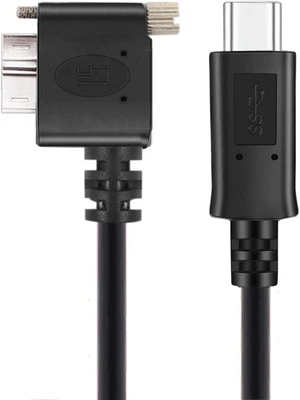 chenyang USB C to Micro USB 3.0 Data Cable 90 Degree Right Angled with Screw Mount 5Gbps chenyang USB C to Micro USB 3.0 Data Cable 90 Degree Right Angled with Screw Mount 5Gbps