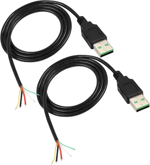 XMSJSIY USB 2.0 Male 5Pin to Bare Wire Pigtail Open End Cables 5Cores USB A XMSJSIY USB 2.0 Male 5Pin to Bare Wire Pigtail Open End Cables 5Cores USB A