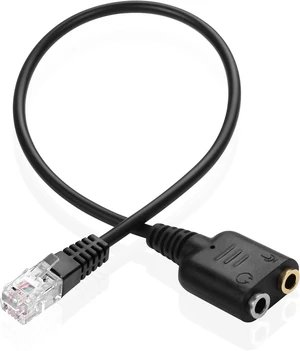 XMSJSIY RJ9 to 3.5mm Headsets Adapter Telephone Phones MIC Audio Splitter XMSJSIY RJ9 to 3.5mm Headsets Adapter Telephone Phones MIC Audio Splitter