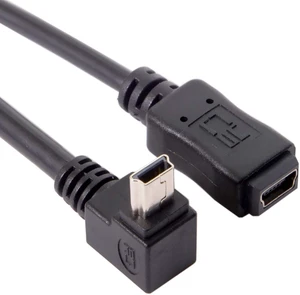 cablecc 2pcs 90 Degree Up & Down Direction Angled Mini USB 5 Pin Male to Female Extension Cable 0.2m cablecc 2pcs 90 Degree Up & Down Direction Angled Mini USB 5 Pin Male to Female Extension Cable 0.2m