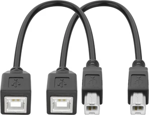 XMSJSIY USB 2.0 Type-B Printer Extension Cable USB-B Male to Female - 2PCS XMSJSIY USB 2.0 Type-B Printer Extension Cable USB-B Male to Female - 2PCS