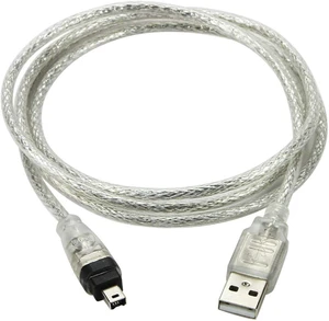 cablecc USB Male to Firewire IEEE 1394 4 Pin Male iLink Adapter Cord Cable for Sony DCR-TRV75E DV cablecc USB Male to Firewire IEEE 1394 4 Pin Male iLink Adapter Cord Cable for Sony DCR-TRV75E DV