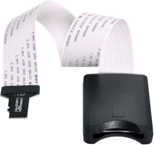 cablecc Micro-SD TF Memory Card Kit Male to SD Female Extension Soft Flat FPC Cable Extender 25cm cablecc Micro-SD TF Memory Card Kit Male to SD Female Extension Soft Flat FPC Cable Extender 25cm