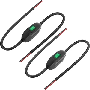 XMSJSIY Inline Cord Switch 12V 24V/3A Toggle ON/Off Rocker Button Switch XMSJSIY Inline Cord Switch 12V 24V/3A Toggle ON/Off Rocker Button Switch