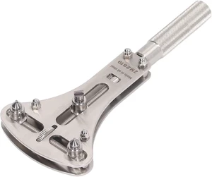 LICAEVEY Watch Opener, 3-Point Claw Stainless Steel Universal Wrench for Battery Screw Removal, Adjustable Thumb Wheel Fits 17-53mm Cases, Watch Repair Tool for Home DIY Hobbyist LICAEVEY Watch Opener, 3-Point Claw Stainless Steel Universal Wrench for Battery Screw Removal, Adjustable Thumb Wheel Fits 17-53mm Cases, Watch Repair Tool for Home DIY Hobbyist