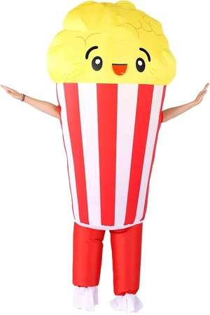 LICAEVEY Popcorn Inflatable Costume with Fan LICAEVEY Popcorn Inflatable Costume with Fan