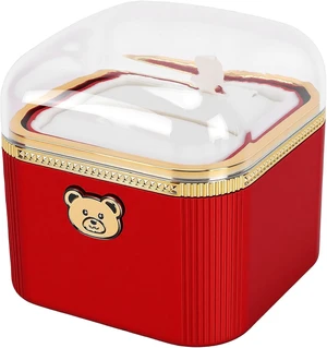 LICAEVEY Artificial Rose Jewelry Box with Automatic Flip Surprise LICAEVEY Artificial Rose Jewelry Box with Automatic Flip Surprise